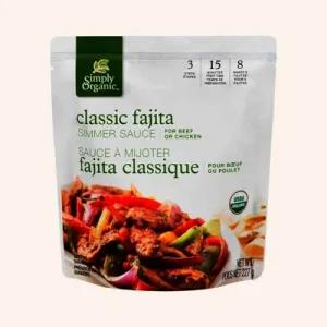 Image of Simply Organic Classic Fajita Simmer Sauce