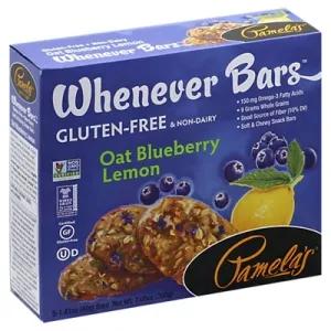 Image of Pamelas Snack Bars, Soft & Chewy, Gluten Free, Whenever Bars, Oat Blueberry Lemon, Box