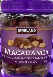 Image of Kirkland Signature Macadamia Milk Chocolate Salted Caramel Clusters