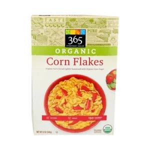 Image of CORN FLAKES ORGANIC CORN CEREAL LIGHTLY SWEETENED WITH ORGANIC CANE SUGAR, CORN FLAKES