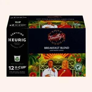 Image of Keurig® Timothy's® Breakfast Blend Light Roast Recyclable K-Cup® PODS