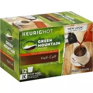 Image of Green Mountain Coffee Medium Roast Coffee K-Cup Pods Half-Caff - 12 CT