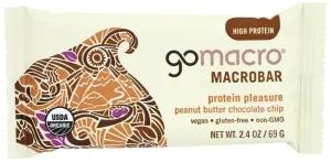Image of GoMacro Macrobar, Peanut butter chocolate chip protein pleasure