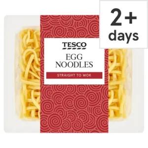 Gluten, FODMAPs & Allergens in Tesco Egg Noodles 300G - Spoonful