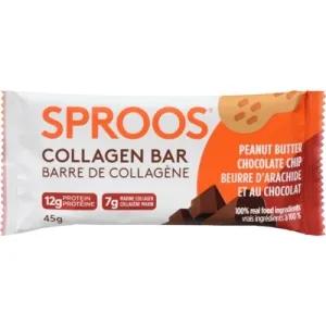 Image of Sproos Collagen Bar Peanut Butter Chocolate Chip