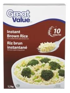 Image of Great Value Instant Whole Grain Brown Rice