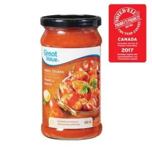 Image of Great Value Butter Chicken Cooking Sauce