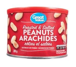 Image of Great Value Roasted & Salted Peanuts