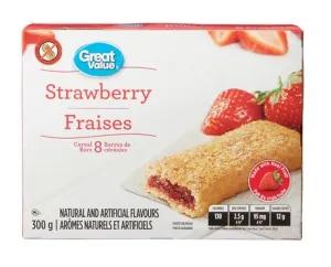 Image of Great Value Strawberry Cereal Bars