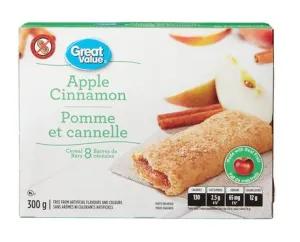 Image of Great Value Apple Cinnamon Cereal Bars