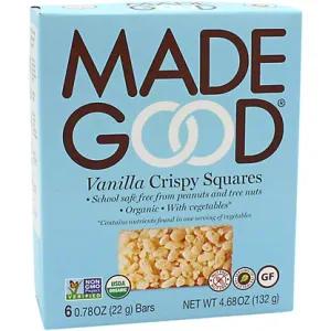 Image of MadeGood Organic Crispy Squares Gluten Free Vanilla -- 6 Bars