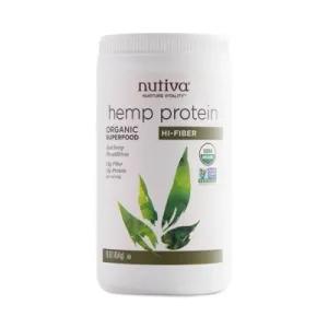 Image of Nutiva Organic Hemp Protein & Fiber Powder, Unflavored, 11g Protein, 1.0lb, 16.0oz