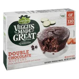 Image of Garden Lites Gluten Free Veggies Made Great Frozen Double Chocolate Muffins - 12oz/6ct