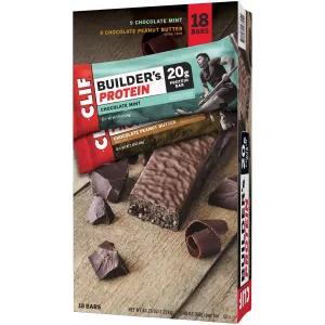 Image of Clif Builder’s Protein Bars Variety 9 Pack Mint & 9 Peanut Butter