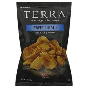 Image of Terra Chips Sweet Potato Chips, Crinkled Sweet Potato, Sea Salt, 6 oz (Case of 12)