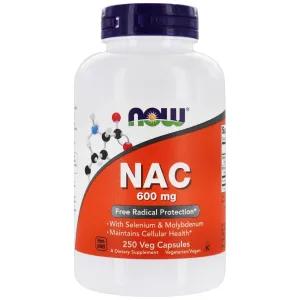 Image of NOW NAC -- 600 mg - 250 Veg Capsules
