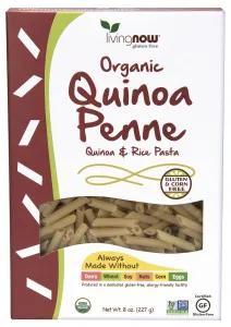 Image of NOW Foods, Organic Quinoa Penne, Gluten-Free, Corn-Free, Non-GMO, Quinoa and Rice Pasta, 8-Ounce