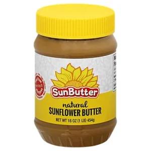 Image of SunButter Natural Sunflower Butter, Gluten & Peanut Free, 16 oz