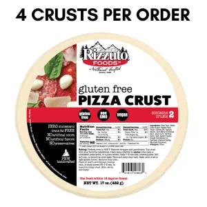 Image of Rizzuto 10" Thin Gluten Free Pizza Crust - 4 Crusts