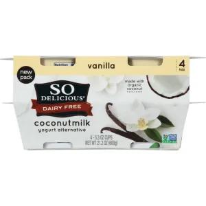 Image of So Delicious Dairy Free Vanilla Coconut Milk Yogurt Alternative - 4pk/5.3oz cups