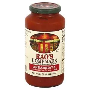 Image of Rao's Homemade Arrabbiata Sauce Spicy Tomato Sauce & Pasta Sauce Premium Quality All Natural Keto Friendly & Carb Conscious - 24 oz