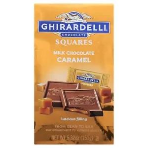 Image of Ghirardelli Milk Chocolate Squares with Caramel Filling, 5.32 oz