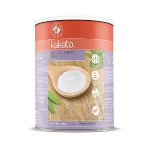Image of Kakato High Fiber Sweetener - Non-GMO, Natural, Low Calorie Sugar Substitute - Artificial Free, Gluten Free, Prebiotic, Sugar Alcohol Free - All Purpose Healthy Sweetener (1 Cannister - 30 Oz)