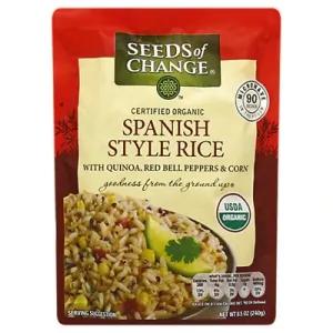 Image of Seeds of Change Rice Spanish Style with Quinoa Red Bell Peppers & Corn Pouch - 8.5 Oz