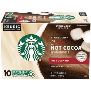 Image of Starbucks Hot Cocoa K-Cup Coffee Pods — Hot Cocoa for Keurig Brewers — 1 box (10 pods)
