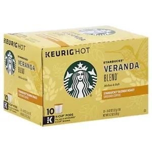 Image of Starbucks® Veranda Blend® Blonde Roast Ground Coffee K-Cup® Pods 10 ct Box