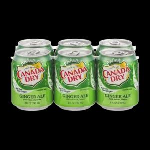 Image of Canada Dry Ginger Ale 6PK of 7.5oz Cans