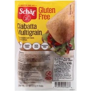 Image of Schar Ciabatta Gluten Free Multigrain 4 Count - 7 Oz