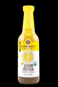 Image of Tessemae's Organic No Sugar Added Lemon Pepper Dressing & Marinade, 10 fl oz