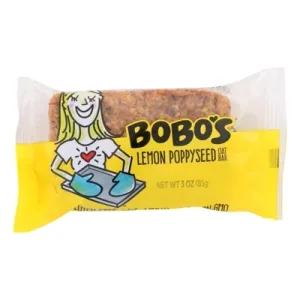 Image of Bobo’s Oat Bars – All Natural – Gluten Free – Lemon Poppyseed – 3 Oz Bars – Case Of 12