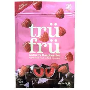 Image of Tru Fru Dark Chocolate Covered Hyper Dried Raspberries (16 Ounce)