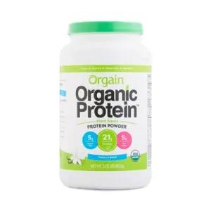 Image of Orgain Organic Plant Based Protein Powder, Vanilla Bean, 2.03 Pound, 1 Count, Vegan, Non-GMO, Gluten Free, Packaging May Vary