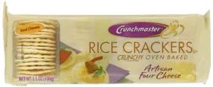 Image of Crunchmaster Artisan Four Cheese Rice Crackers