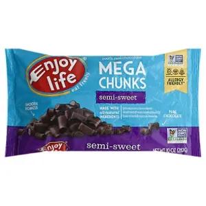 Image of Enjoy Life Foods Gluten Free, Allergy Friendly Semi-Sweet Chocolate Mega Chunks, 10 Oz, 1 Ct
