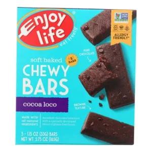 Image of Enjoy Life Gluten Free Allergy Friendly Cocoa Loco Vegan Free Soft Baked Chewy Bars