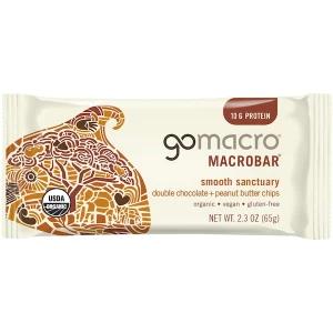 Image of GoMacro Double Chocolate + Peanut Butter Chips MacroBar®
