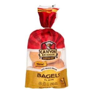 Image of Canyon Bakehouse Gluten-Free Presliced Plain Bagels (4 Bagels Per Pack)