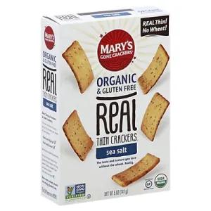 Image of Mary's Gone Crackers Organic Real Thin Crackers Gluten Free Sea Salt -- 5 oz
