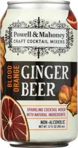 Image of Powell & Mahoney Blood Orange Ginger Beer Sparkling Cocktail Mixer With Natural Ingredients