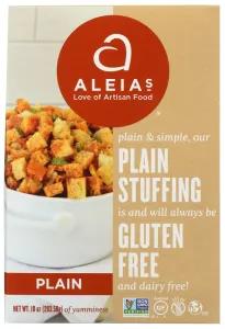 Image of Aleia's Gluten Free Foods Stufing Mix, Plain, Gf, 10-Ounce (Pack of 3)"