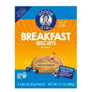 Image of Goodie Girl Gluten Free Breakfast Biscuits, Blueberry 4-1.66 oz Packs