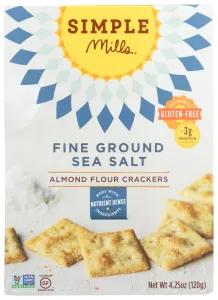 Image of Simple Mills Crackers, Fine Ground Sea Salt, Almond Flour