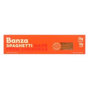 Image of Banza Chickpea Pasta – High Protein Gluten Free Healthy Pasta – Spaghetti (8 oz)
