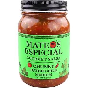 Image of Mateo's Especial Chunky Hatch Chile Medium Gourmet Salsa, 16 Oz