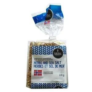 Image of Sigdal Bakeri Norwegian Crispbread Herbs & Sea Salt