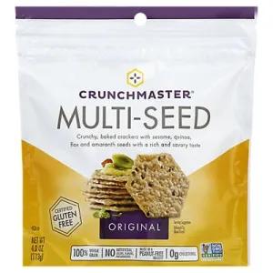 Image of ORIGINAL MULTI-SEED CRUNCHY, BAKED CRACKERS WITH SESAME, QUINOA, FLAX AND AMARANTH SEEDS WITH A RICH AND SAVORY TASTE, ORIGINAL